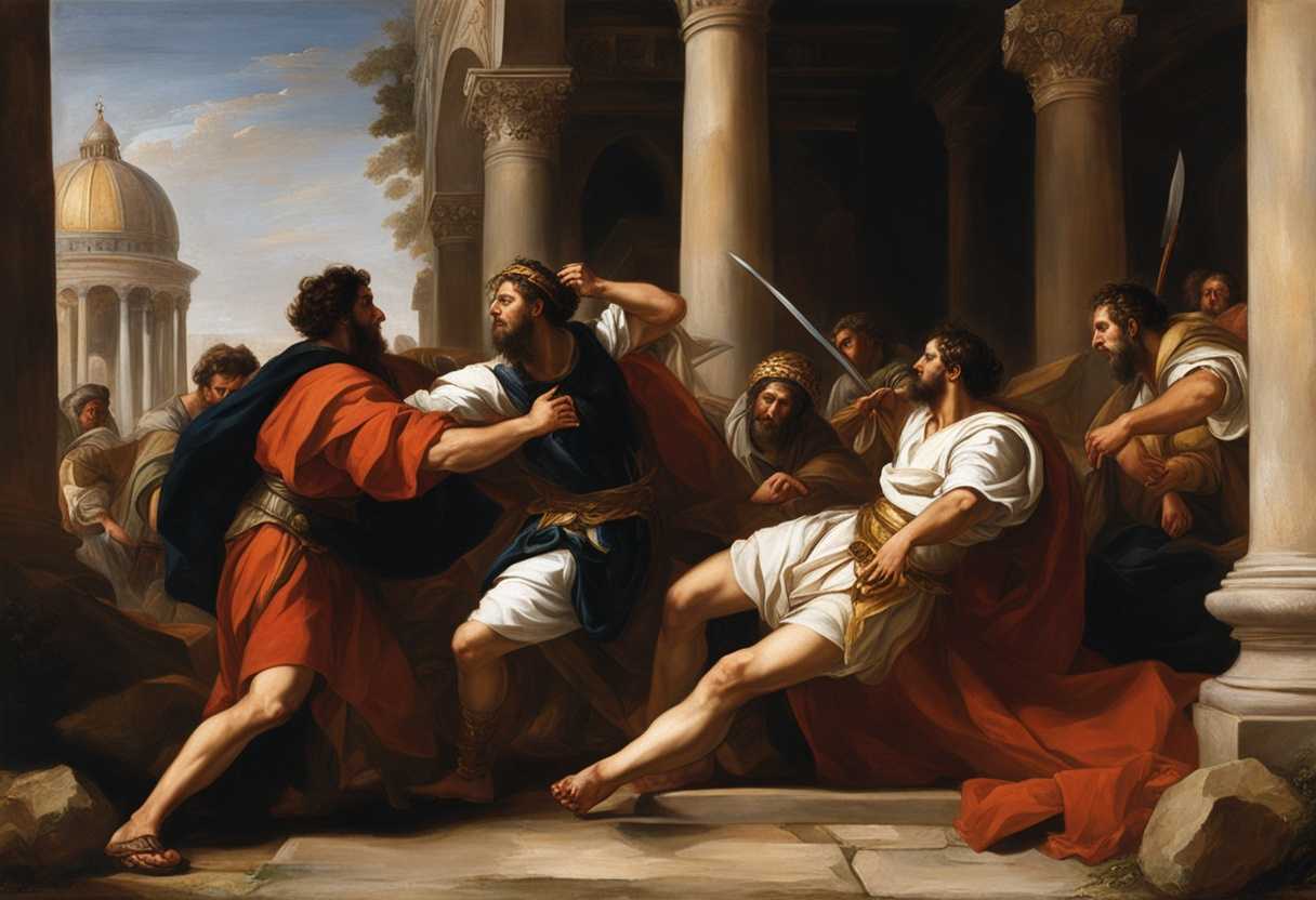 Apostle-Paul-and-Roman-commander-clash-amid-ancient-Jerusalem's-stones-tension-palpable_ufad