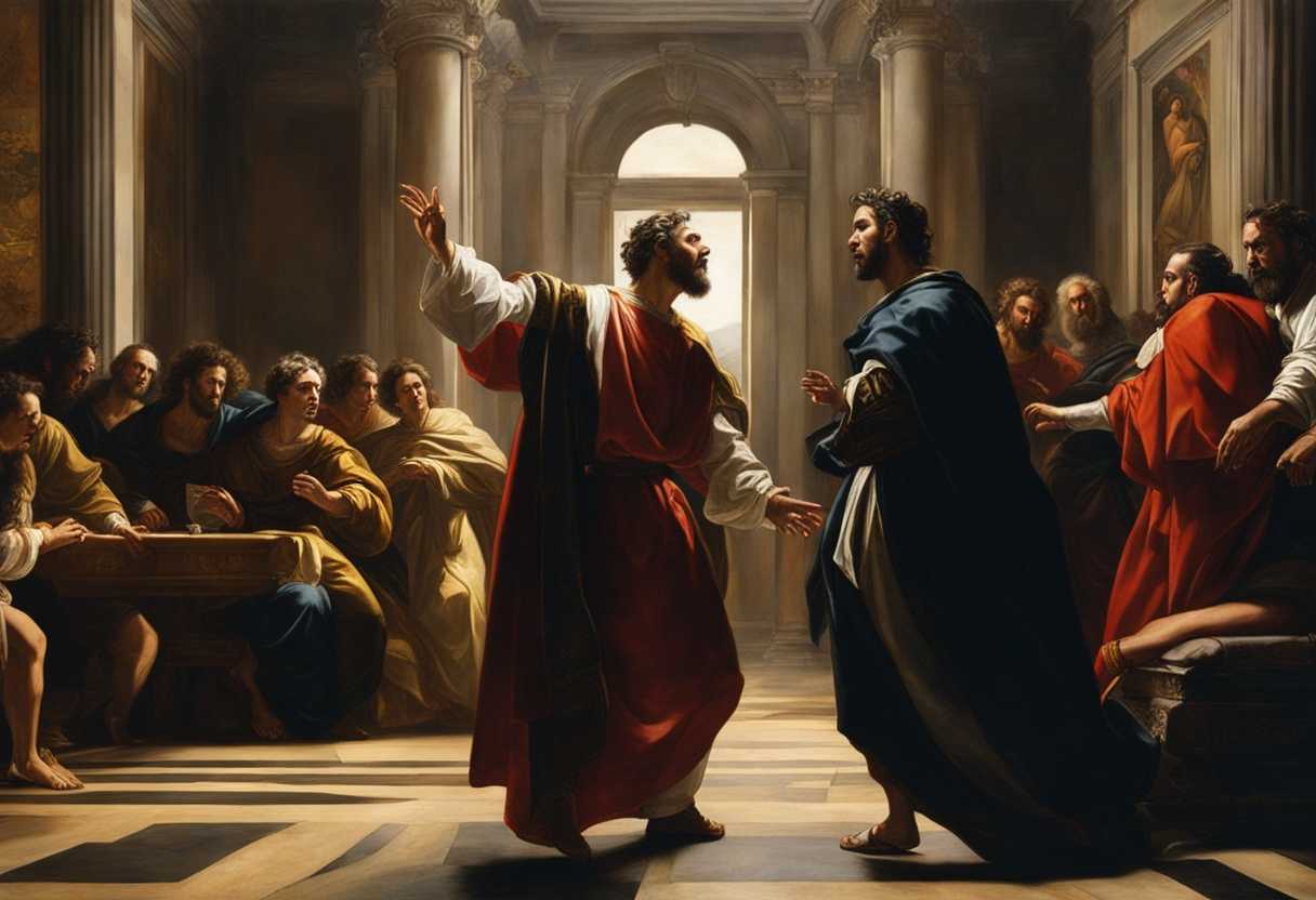Intense-confrontation-between-Paul-and-a-high-priest-dramatic-lighting-tense-expressions-authorit_fvul