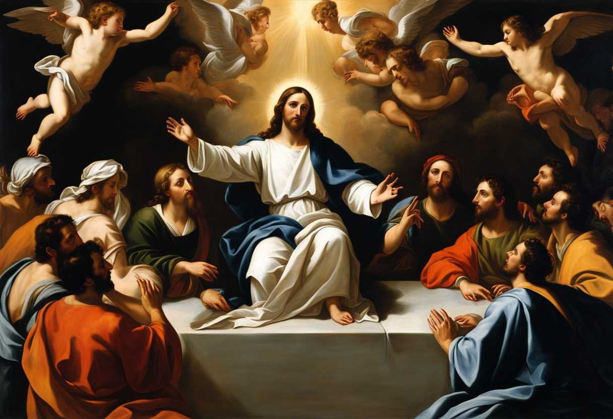 Jesus-surrounded-by-witnesses-exalted-at-God's-right-hand-pouring-Holy-Spirit-in-awe_auvx