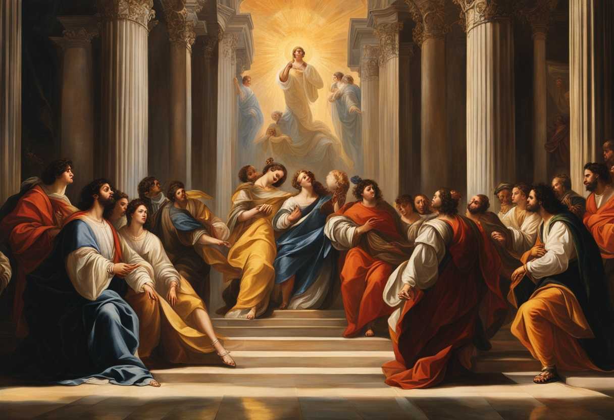 A-diverse-group-worships-fervently-under-the-warm-sunlight-embodying-powerful-unity-and-unique-fait_twpj