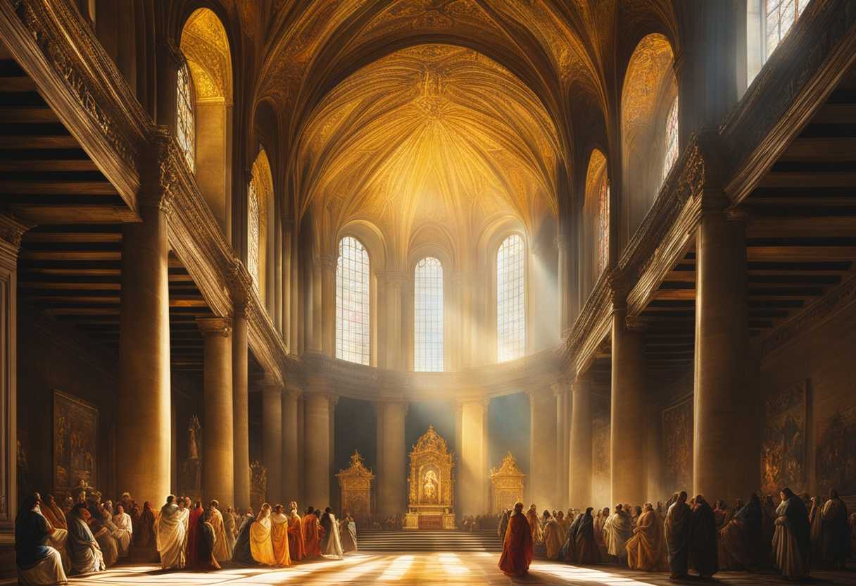 Devotees-in-a-grand-temple-bathed-in-sunlight-through-stained-glass-capturing-spiritual-essence_btyf