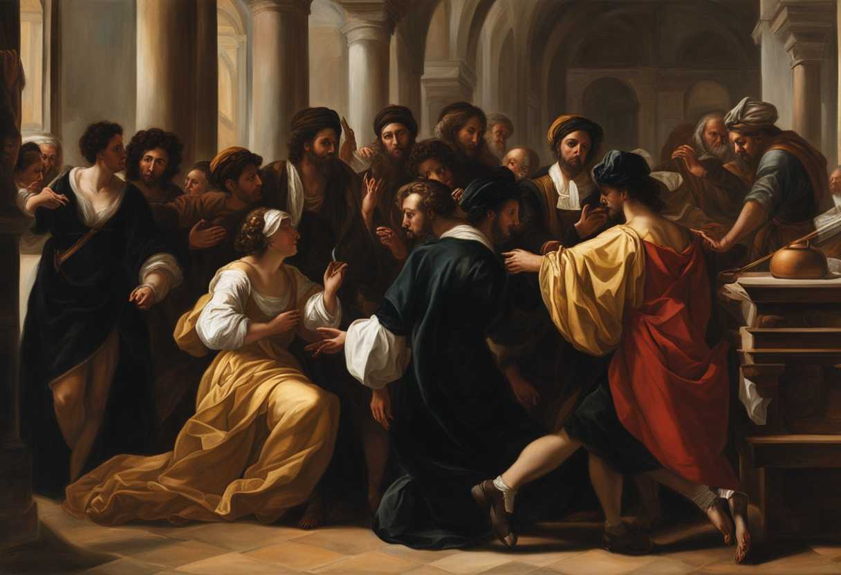 Diverse-group-in-cultural-attire-engage-in-heated-dispute-at-synagogue_nrcb