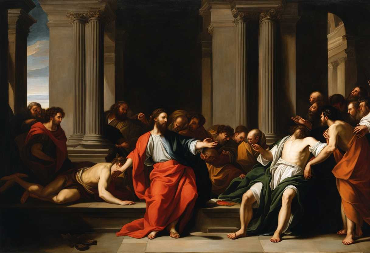 Stephen-filled-with-Holy-Spirit-forgives-stoners-before-peacefully-falling-asleep-watched-by-Saul_vlsb