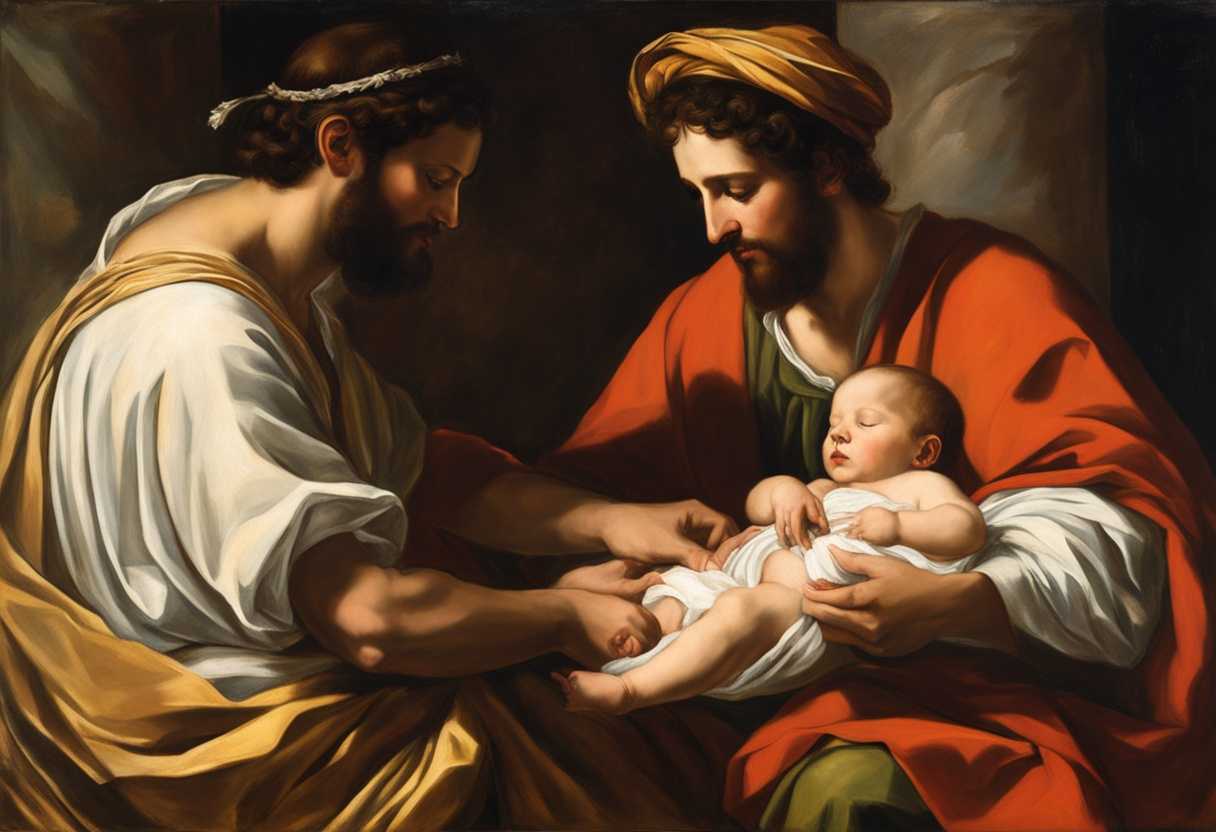 Father-tenderly-holds-son-for-circumcision-in-ancient-setting-symbolizing-covenant-and-tradition_vkup