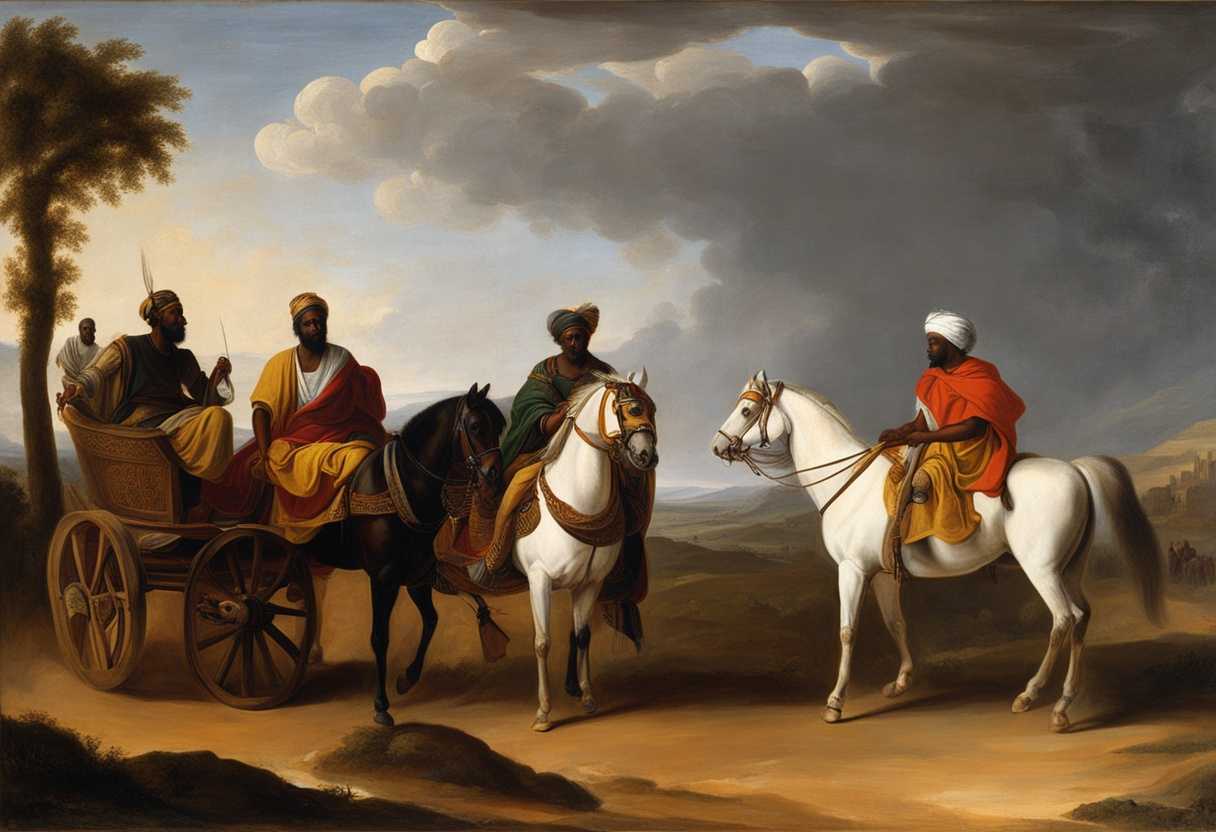 Ethiopian-eunuch-and-Philip-discuss-Isaiah-in-a-desert-chariot-guided-by-the-Spirit_foum
