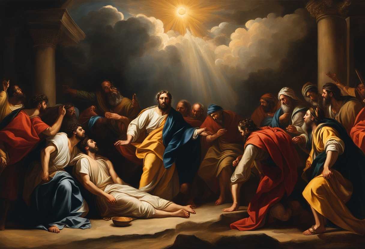 Dramatic-biblical-scene-Saul-transformed-on-road-to-Damascus-Ananias-vision-disciples-witness-red_eipg