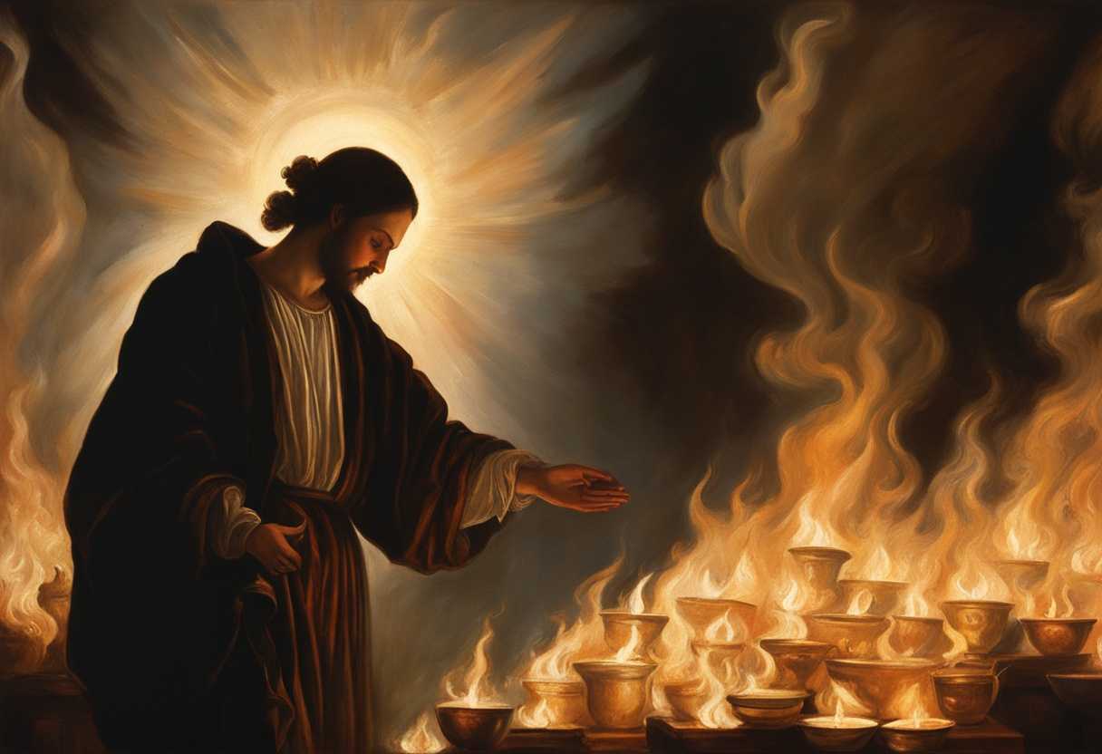 A-person-stands-solemnly-offering-sacrifices-with-outstretched-hands-surrounded-by-flickering-flam_tmbd