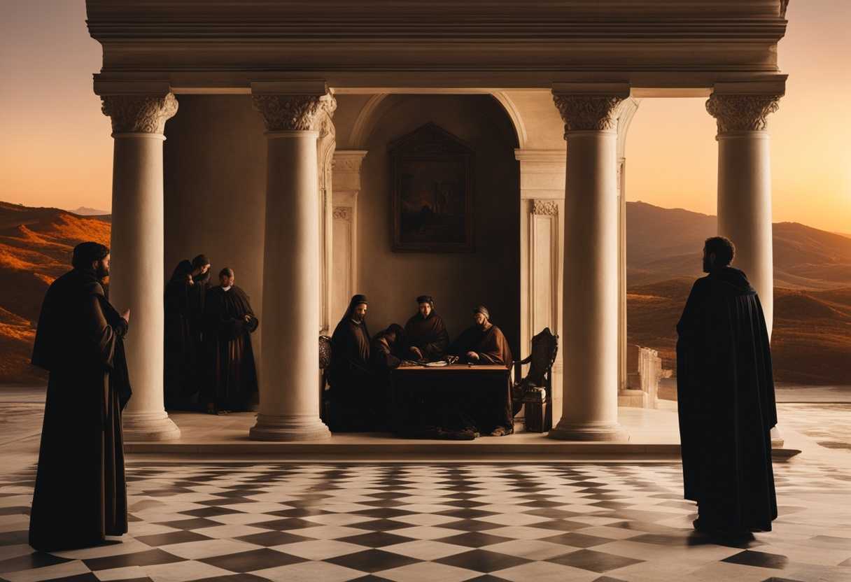 Silhouetted-figures-of-House-of-Israel-in-the-wilderness-at-sunset-reflecting-on-tradition_cddn