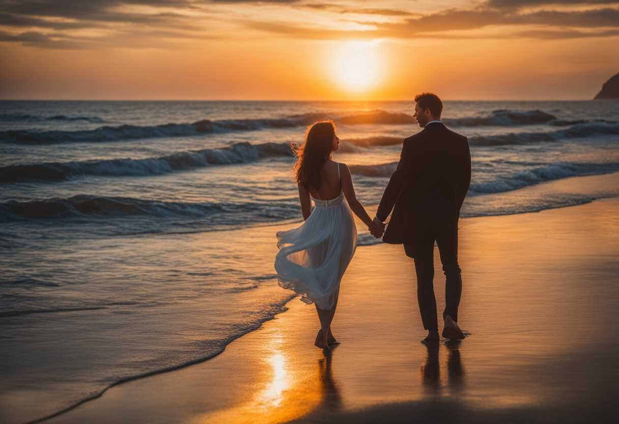Couple-in-love-holding-hands-on-beach-at-sunset-golden-light-intimate-embrace_xolh