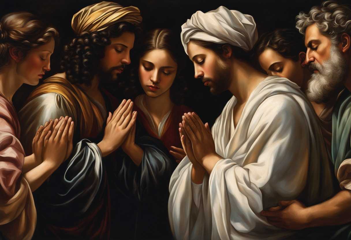 A-diverse-group-of-people-pray-together-eyes-closed-hands-clasped-radiating-unity-and-faith_bwxt