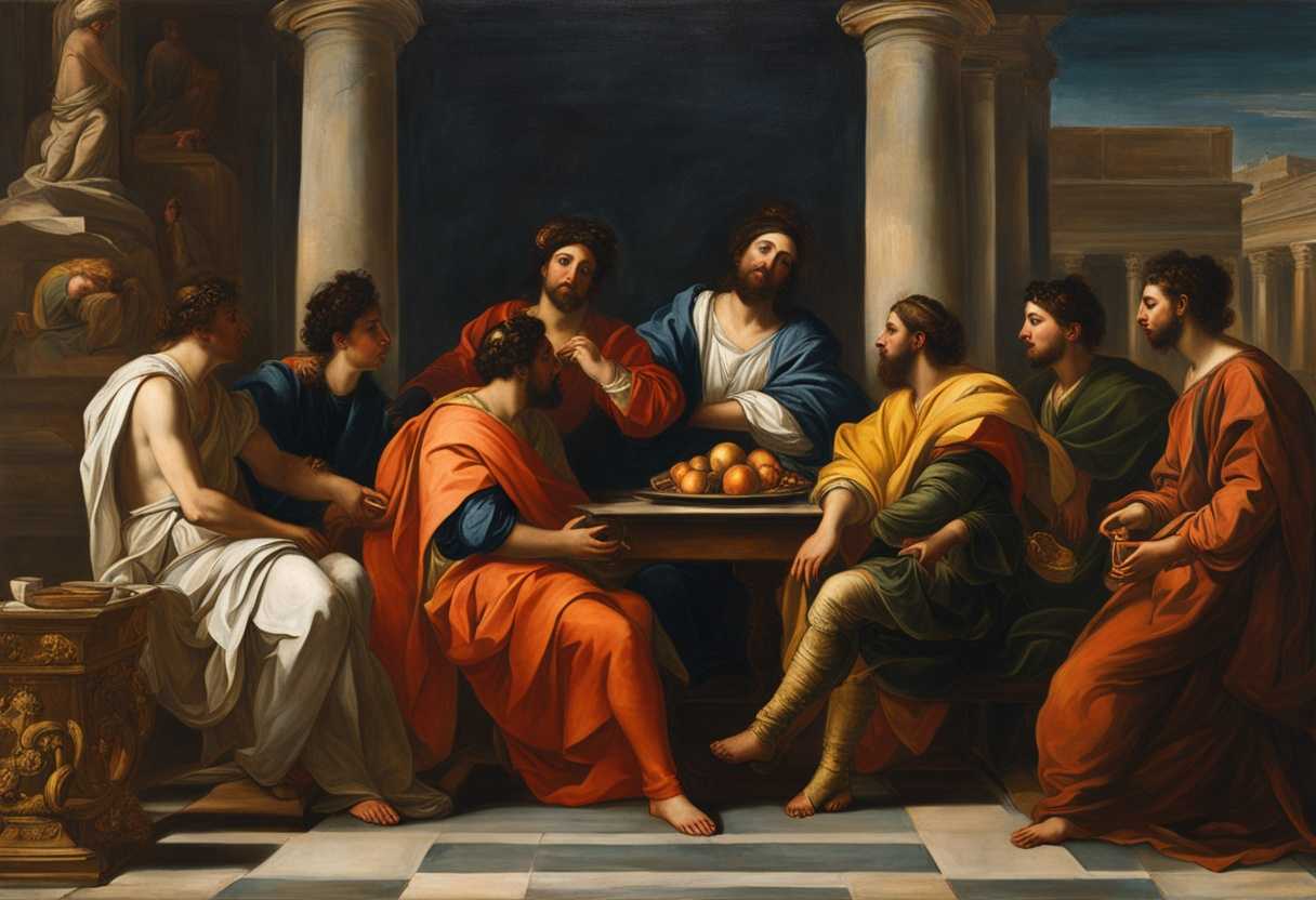 Four-young-men-impress-King-Nebuchadnezzar-with-their-wisdom-and-abilities-earning-respect-and-admi_wvlk