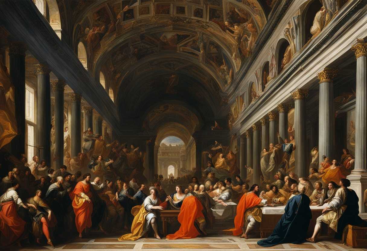 King-surrounded-by-magicians-and-sorcerers-in-a-grand-hall-exuding-authority-and-power_mxeo