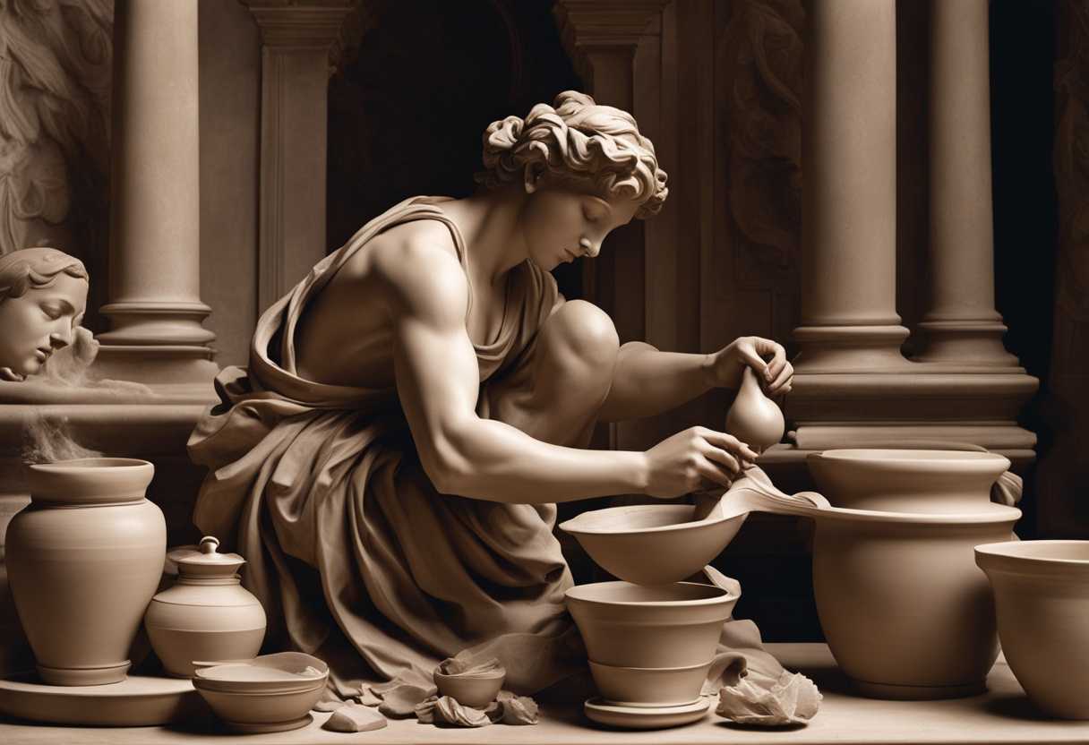 A-scene-A-potter-molds-clay-and-iron-creating-a-divided-kingdom-symbolizing-strength-and-weakness_qyoo