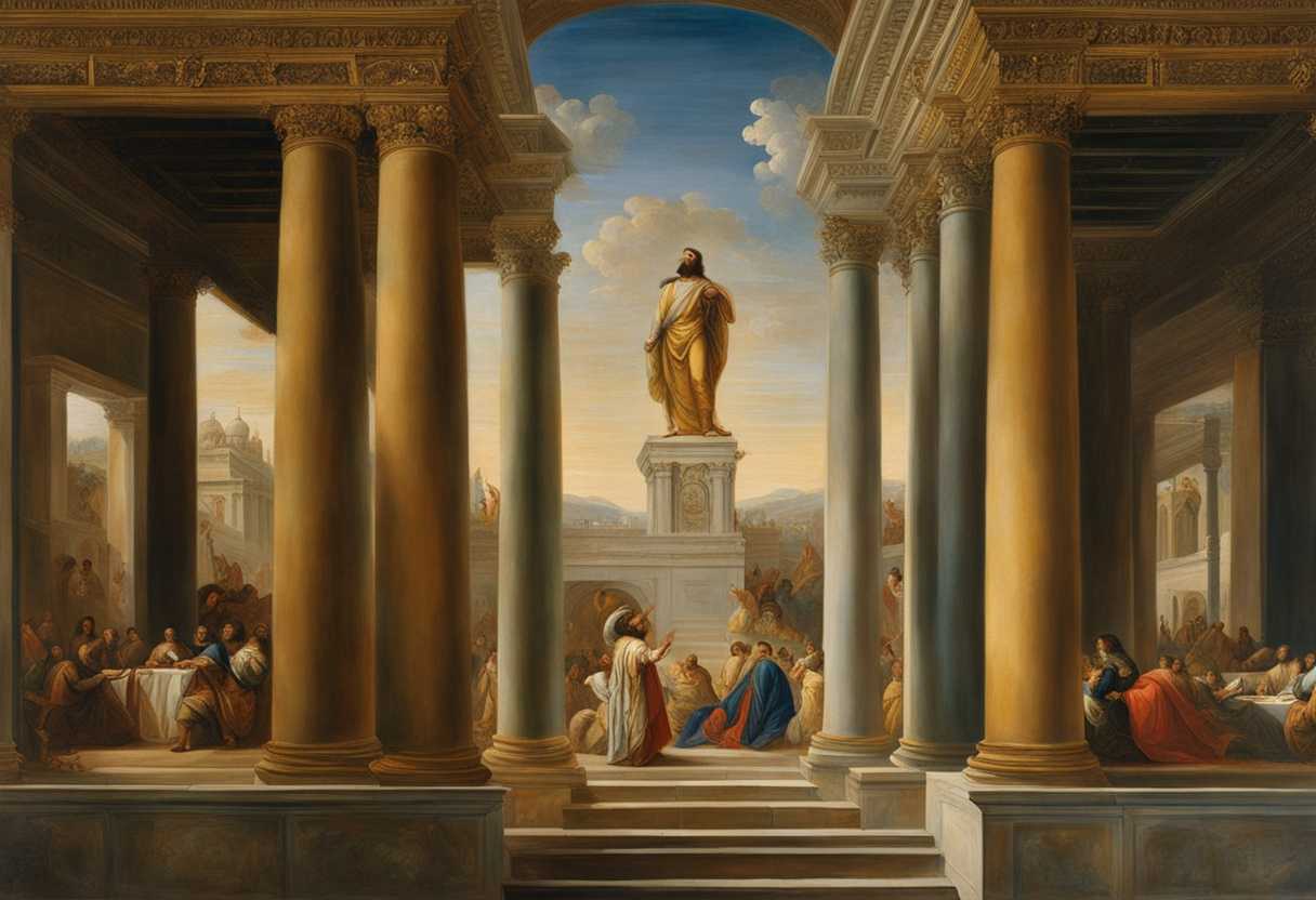 King-Nebuchadnezzar-stands-in-awe-before-his-majestic-palace-adorned-in-royal-garments-as-divine-i_pego