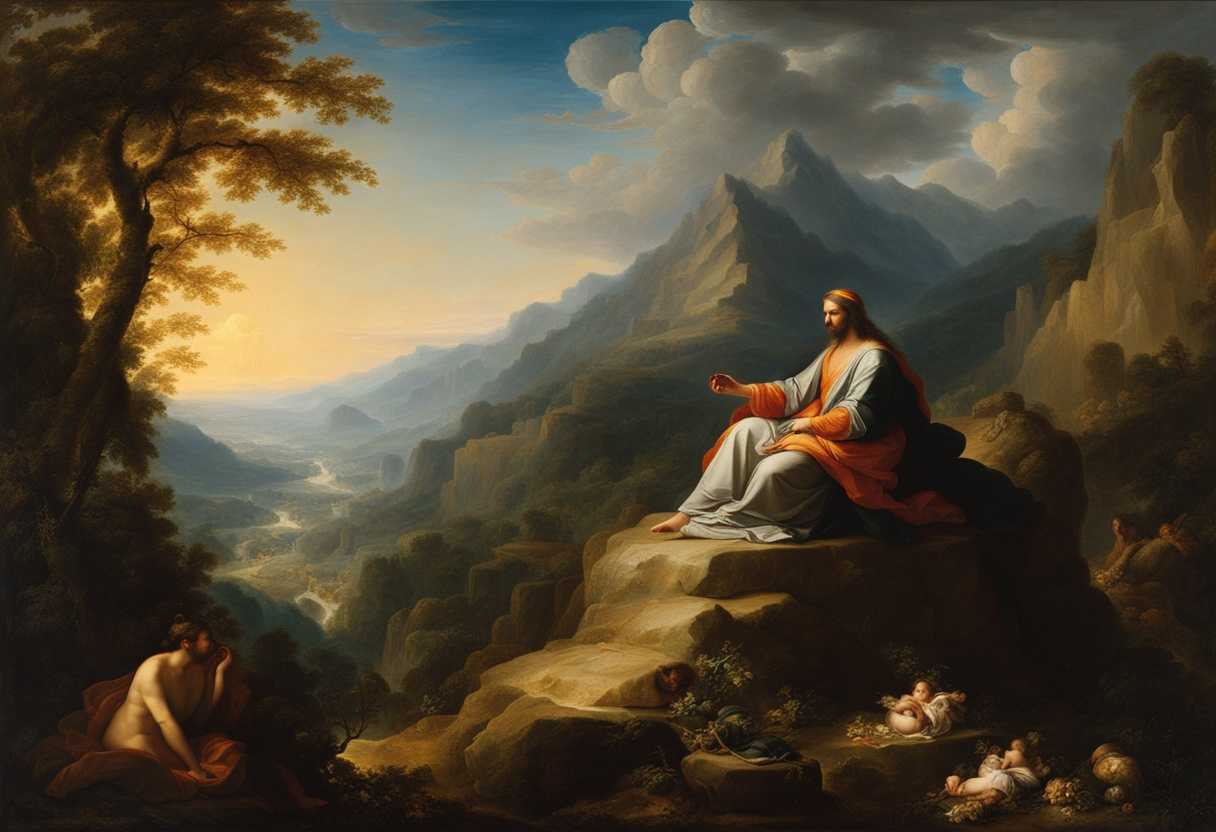 A-divine-Lord-meditates-on-a-majestic-mountain-radiating-power-and-wisdom-in-awe-inspiring-beauty_ubop