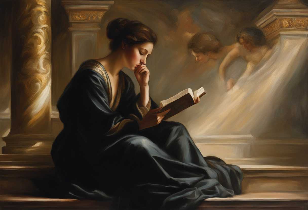 A-person-sits-in-soft-light-deep-in-thought-with-a-religious-text-feeling-spiritual-connection_paak