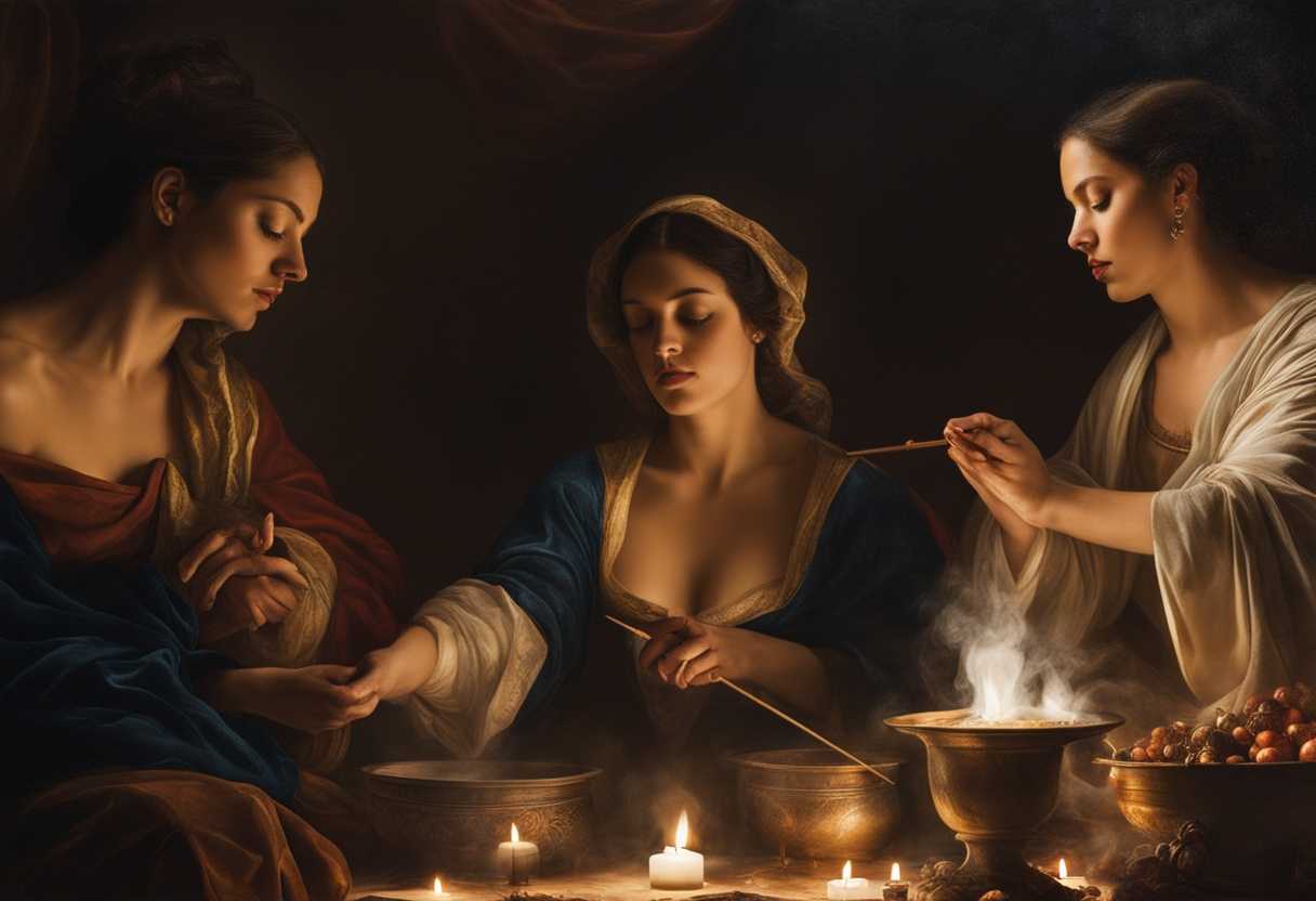 A-diverse-group-immersed-in-mystical-practices-surrounded-by-incense-and-ethereal-light_gakh