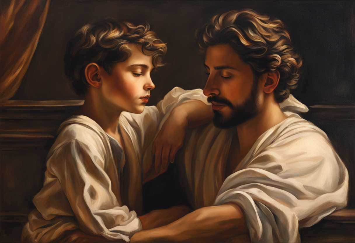 A-father-and-son-share-a-moment-of-bonding-and-admiration-exuding-timeless-love-and-trust_uvlu