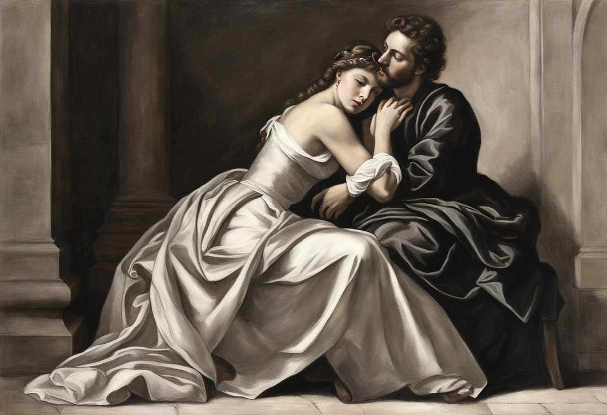 A-couple-sitting-close-eyes-locked-sharing-unspoken-reassurance-and-understanding-in-silence_qstd