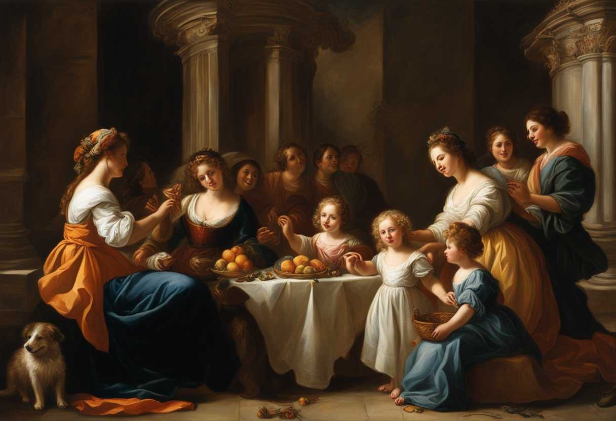 A-joyful-celebration-scene-with-women-children-and-animals-under-warm-natural-light_ljjl
