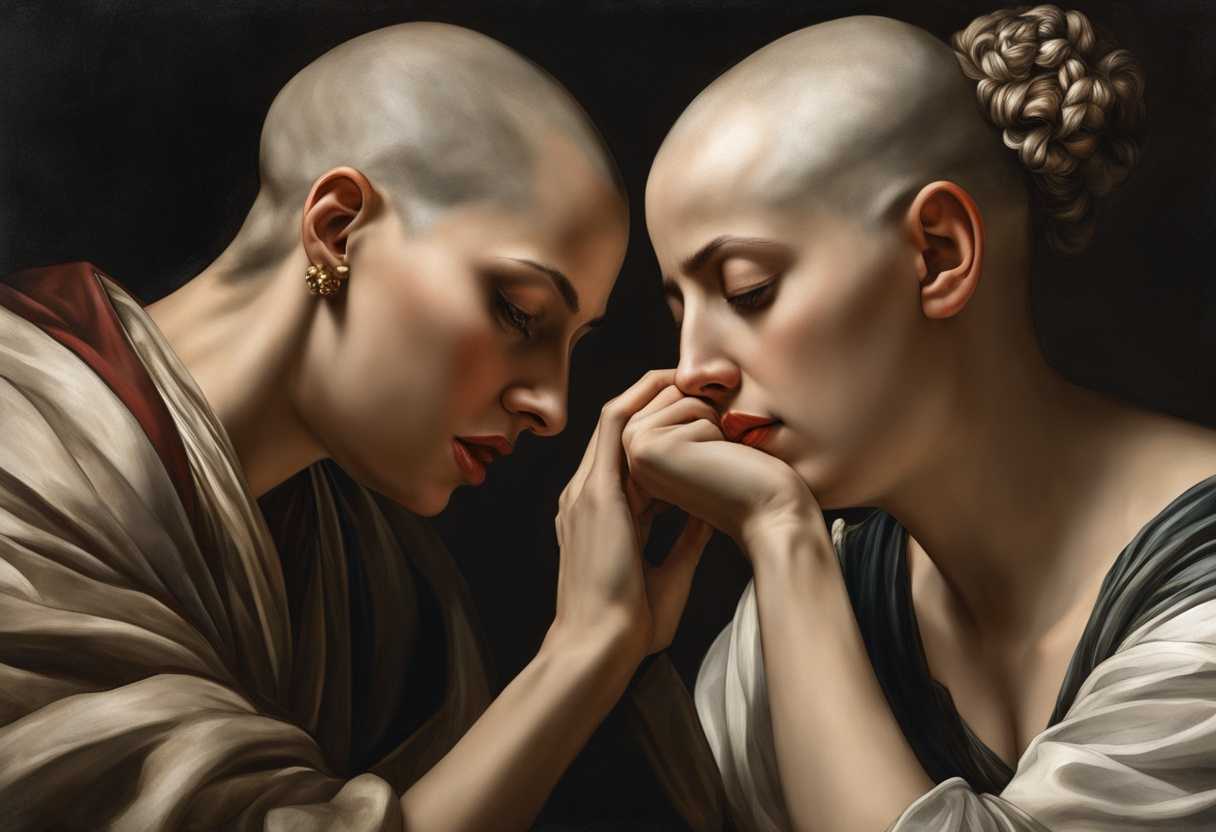 Intense-emotional-moment-between-a-woman-with-a-shaved-head-lamenting-parents-and-a-conflicted-man_gviy