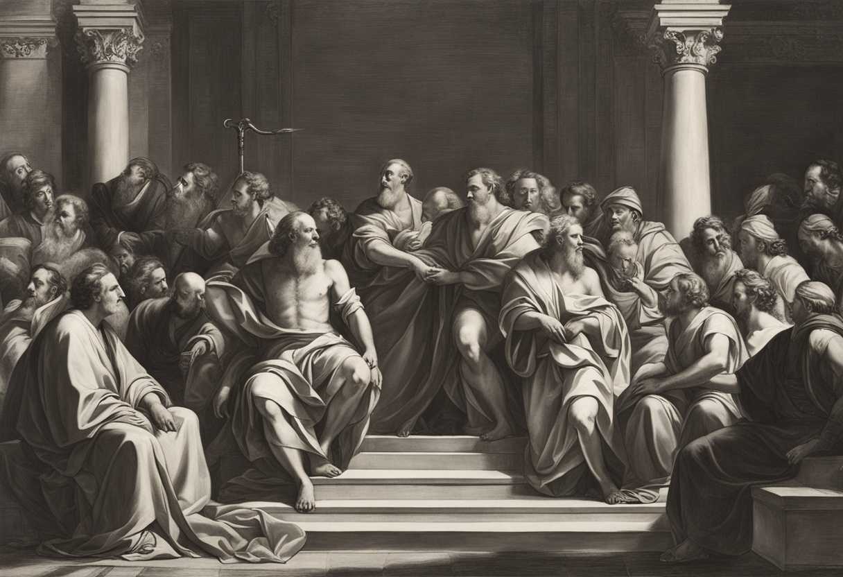 Moses-and-religious-leaders-in-reverent-awe-before-the-divine-light-of-the-Ark_wlaj