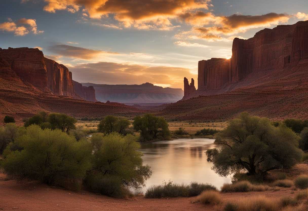 A-serene-valley-in-Moab-at-sunset-revealing-a-hidden-sacred-burial-site_pgja