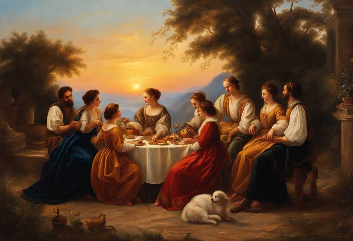 Close-knit-family-circle-at-sunset-genuine-smiles-warmth-love-and-pure-joy_sqon