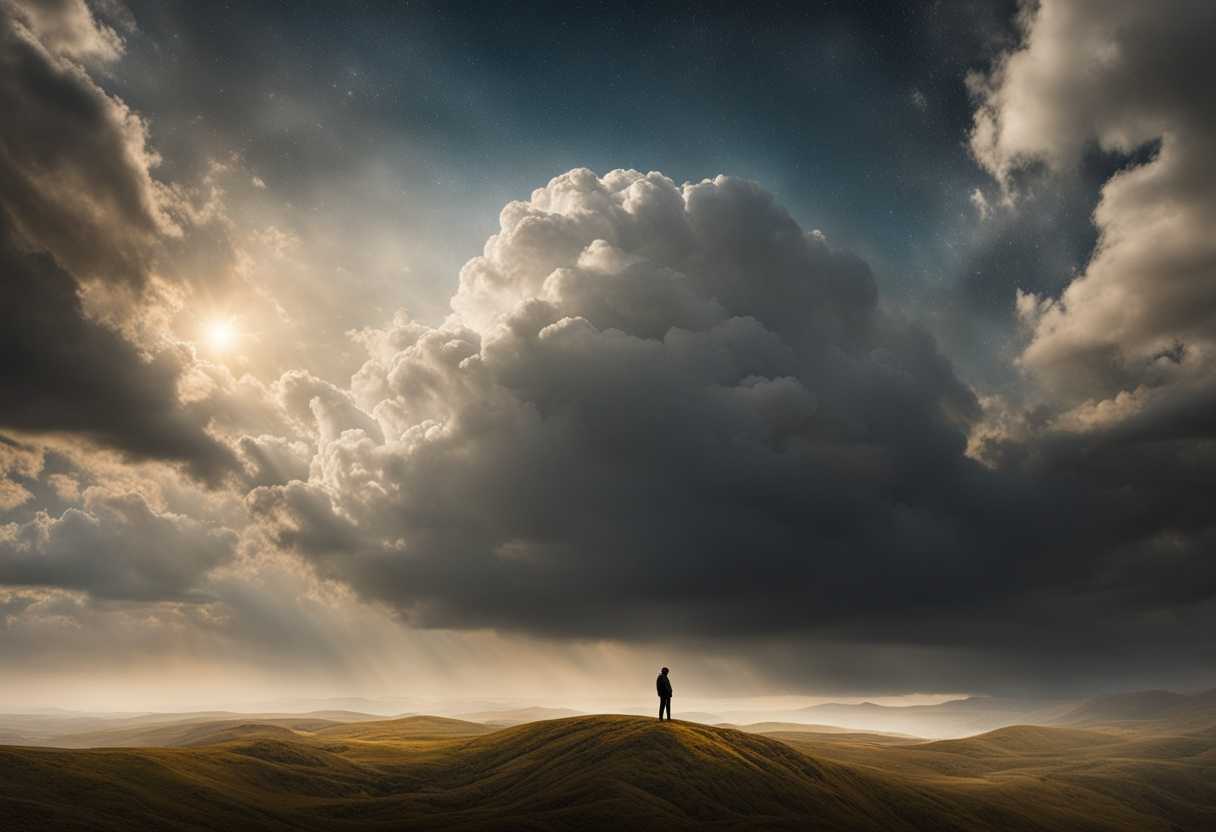 Person-stands-in-a-vast-landscape-head-tilted-back-in-awe-at-the-grand-sky_tmbp