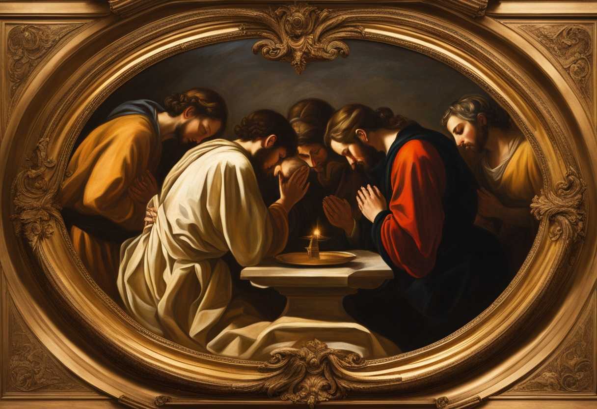 People-in-a-circle-heads-bowed-in-prayer-bathed-in-golden-light-united-in-devotion_bfns