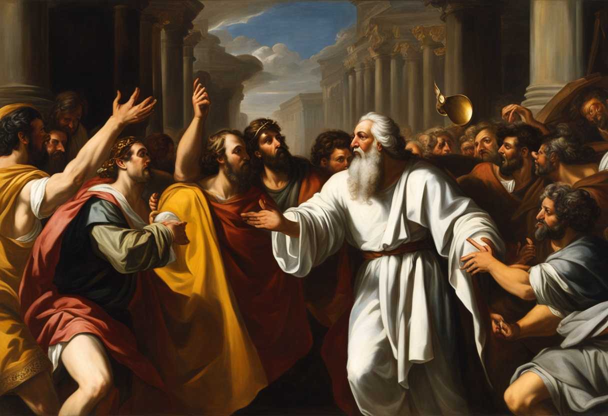 Moses-confronts-people-worshipping-golden-calf-holding-broken-tablets-symbolizing-betrayal_lmuc