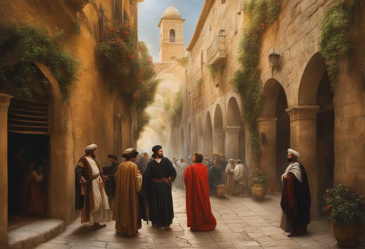 Regal-king-surveys-ancient-city-power-and-tradition-meet-vibrant-streets-of-Jerusalem_tqnv