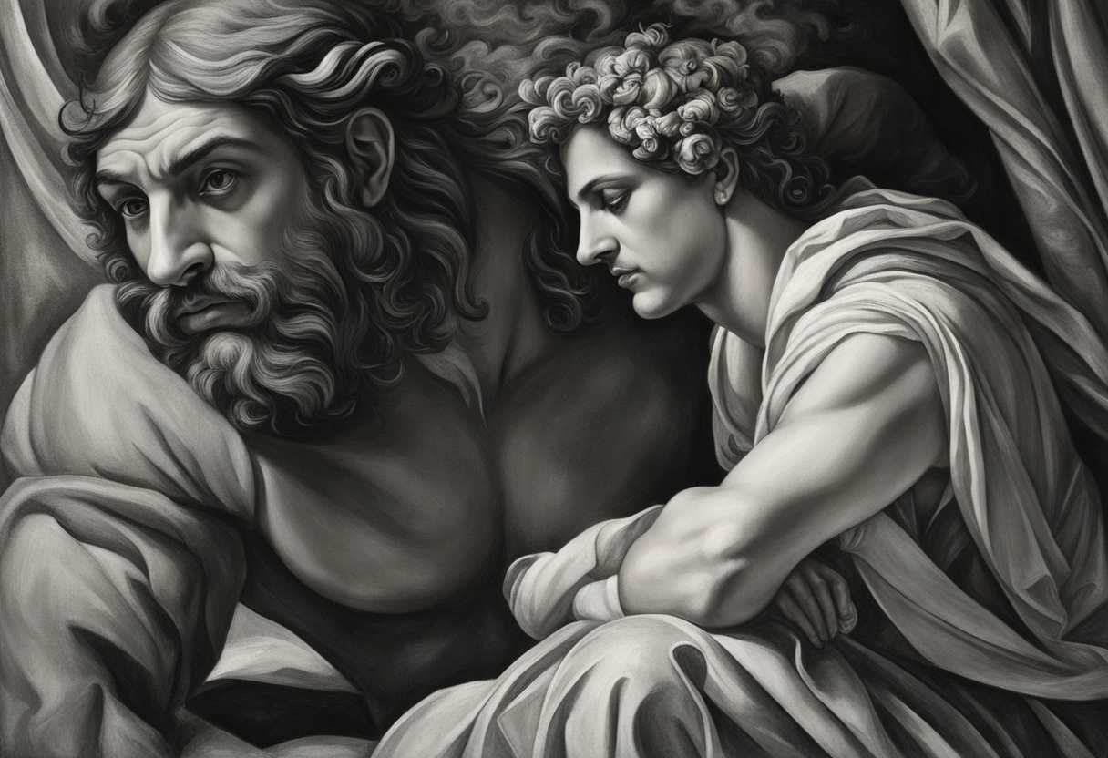 A-man-and-a-beast-share-a-contemplative-gaze-in-a-powerful-thought-provoking-scene_xajy