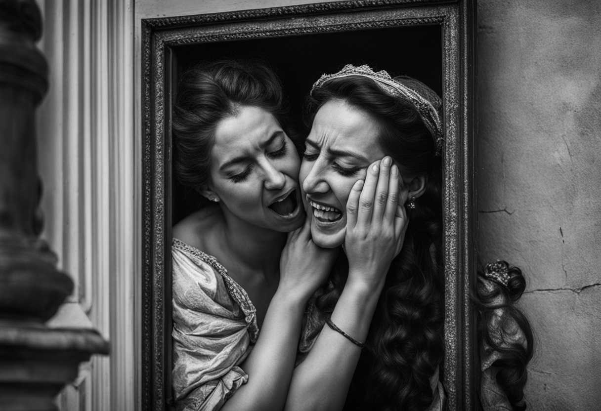A-candid-photograph-captures-a-moment-of-emotional-contrast-one-person-weeping-another-laughing_agco
