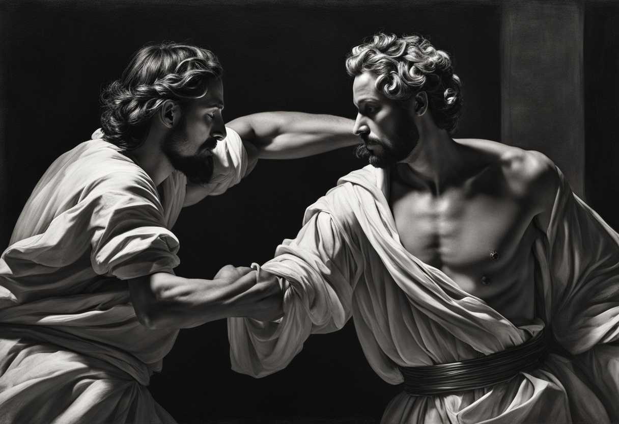 A-dramatic-showdown-between-a-righteous-man-and-a-wicked-man-in-stark-black-and-white_xdck