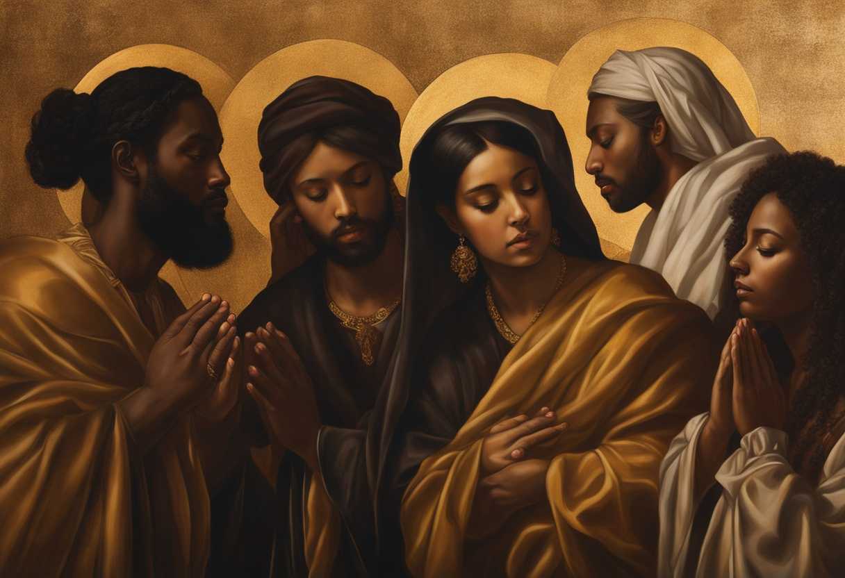 A-diverse-group-of-individuals-in-prayer-bathed-in-golden-light-embodying-unity-and-spirituality_iqge