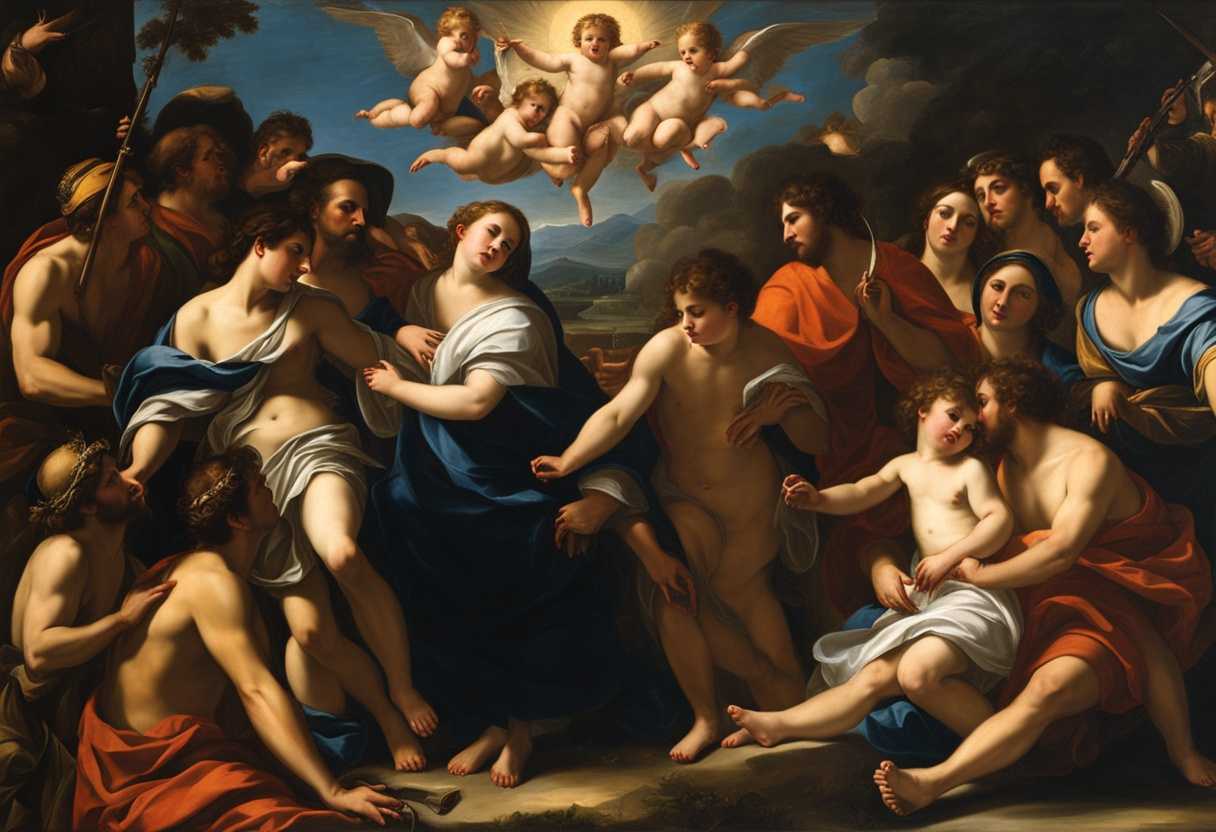 Saints-radiate-divine-love-embodying-powerful-faith-basking-in-the-glory-of-Christ_cyba