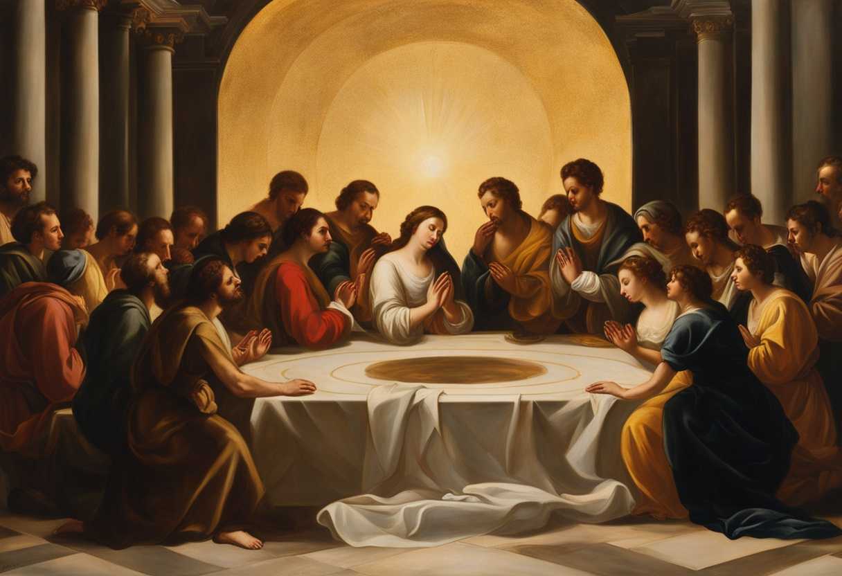 A-circle-of-people-praying-together-bathed-in-golden-light-united-in-devotion-and-serenity_qecp