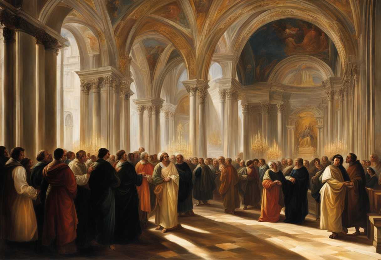 People-in-a-church-bathed-in-warm-light-sharing-prayers-and-conversations-fostering-unity-and-spi_iasj