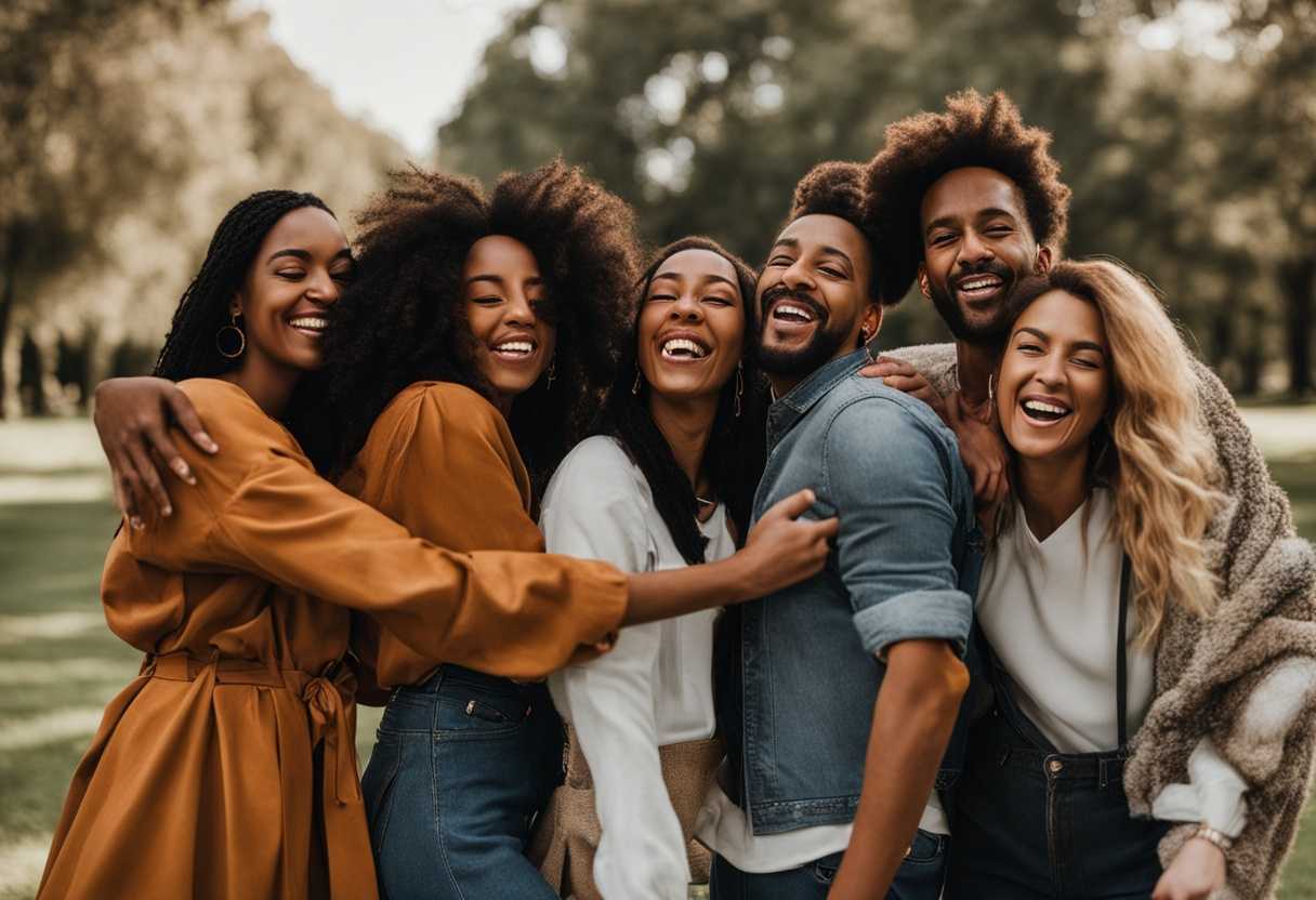 A-diverse-group-of-friends-laughing-and-embracing-in-a-park-capturing-genuine-connections_ndta