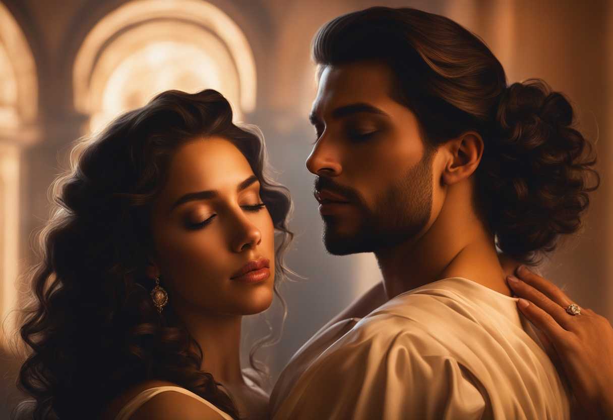 A-couple-embraces-in-a-warm-softly-lit-room-sharing-a-timeless-love_wtii