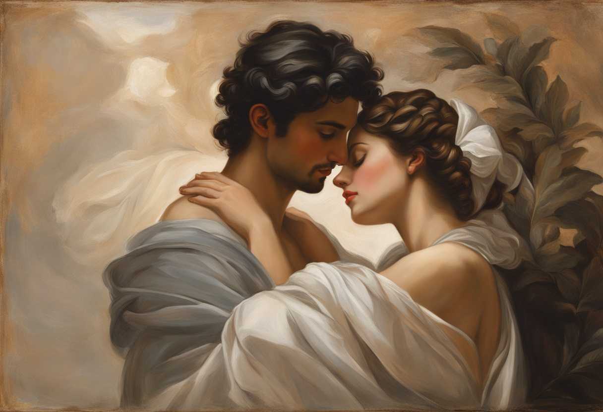 A-couple-in-a-warm-embrace-gazing-lovingly-at-each-other-showing-unity-and-devotion_owxj