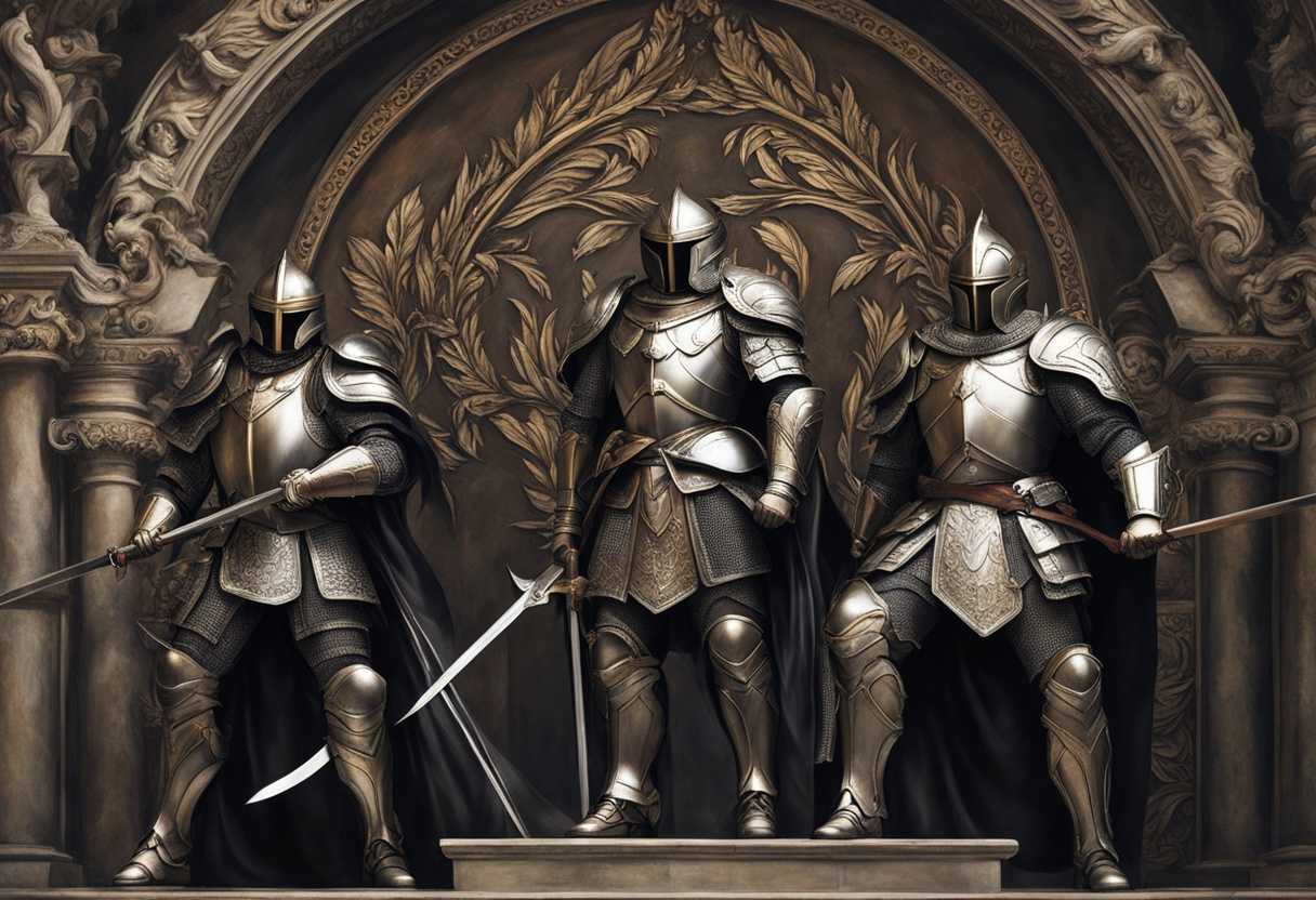 A-team-of-warriors-in-ornate-armor-stand-united-exuding-strength-and-courage_ejum