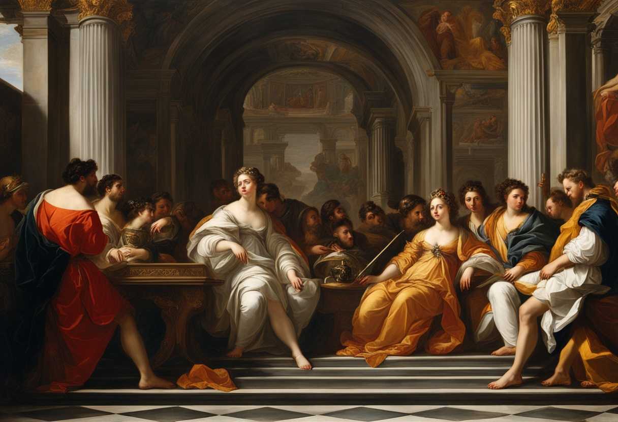 King's-men-select-poised-innocent-virgins-for-the-regal-court-embodying-purity-and-authority_yiyy