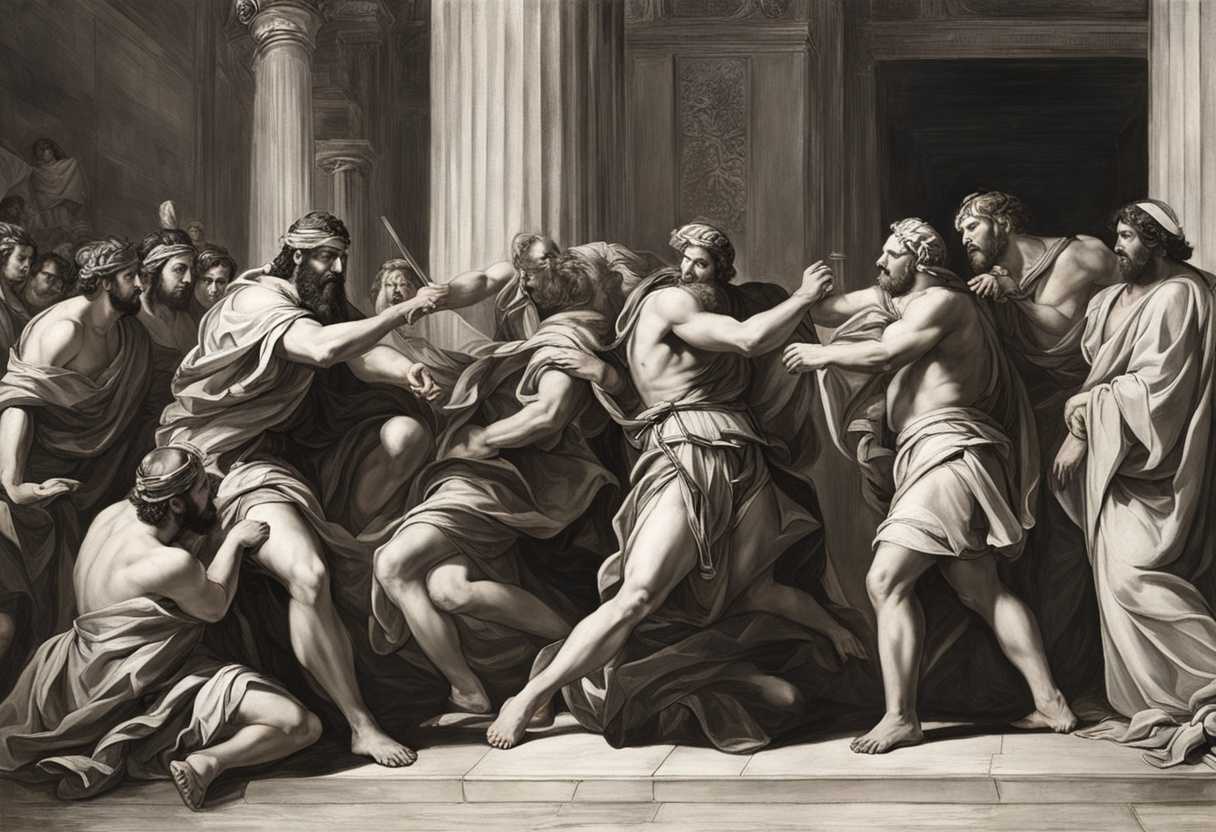 Moses-and-Aaron-confront-Pharaoh-in-a-tense-power-struggle-frozen-in-a-pivotal-standoff_cxkl
