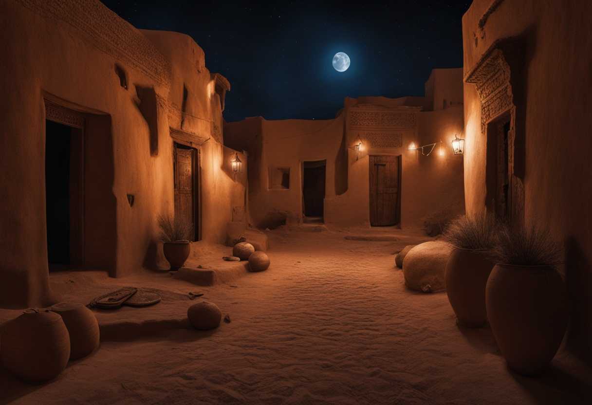 Ancient-Egyptian-village-at-night-houses-marked-with-lamb's-blood-eerie-yet-protective-ambiance_mxji