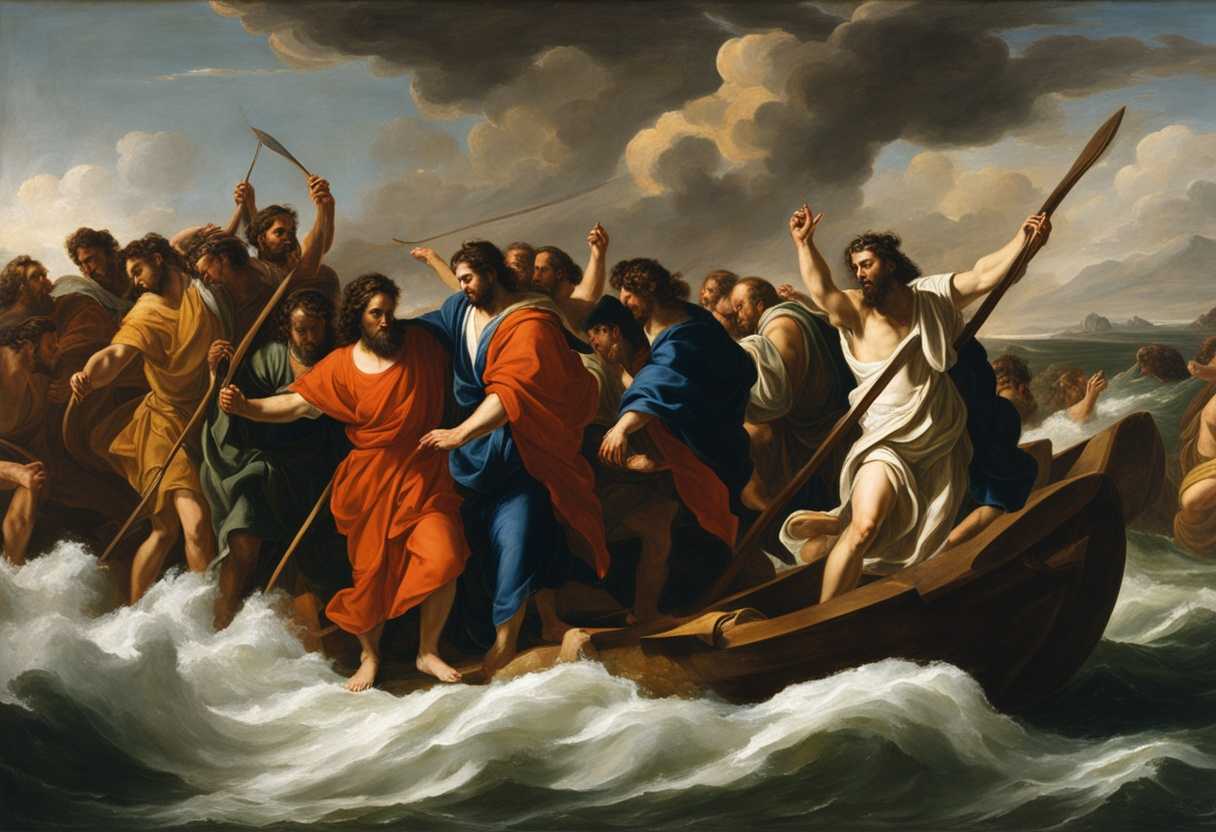 Moses-leads-determined-group-to-edge-of-vast-water-showing-unity-strength-and-resolve_lkla