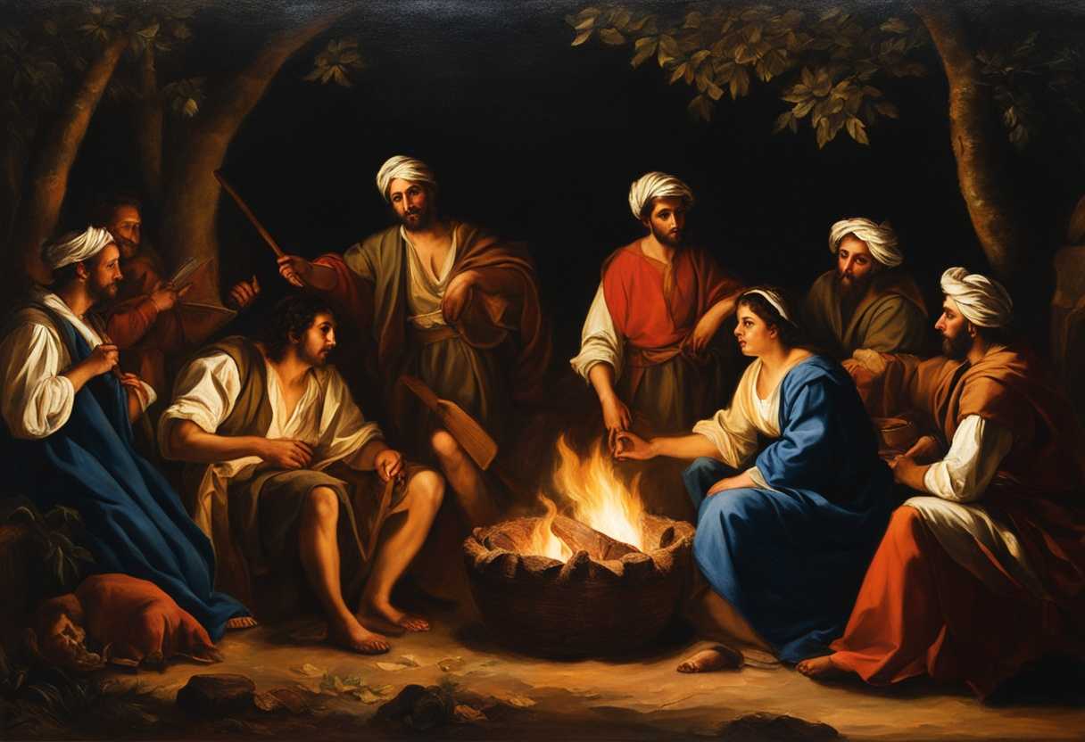 Israelites-in-traditional-attire-gather-around-a-campfire-united-and-determined-on-their-journey_qruv