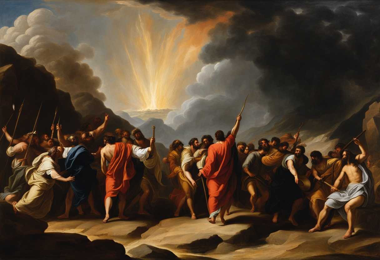 Moses-guides-people-to-Mount-Sinai-thunder-smoke-fire-divine-encounter-trembling-reverence_pbtf