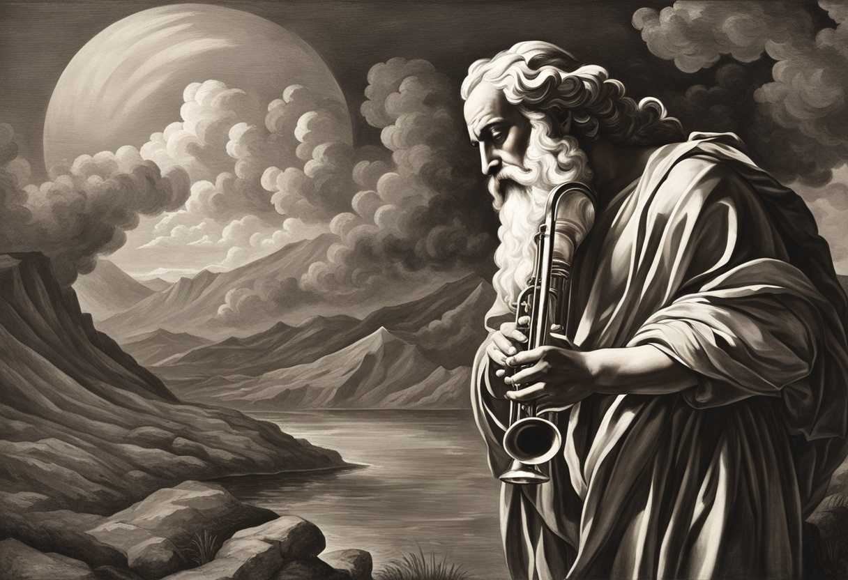 Moses-stands-with-a-trumpet-eyes-closed-in-deep-connection-with-God's-power_csgc